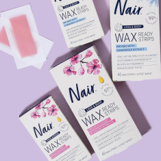 shumee Trakovi za depilacijo obraza in bikinija NAIR Orchid & Cherry 40 kosov