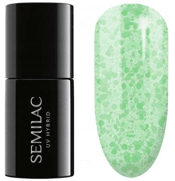 Semilac Lak za nohte Semilac Frozen Pistachios Hybrid, Crushed Ice #494, 7 ml
