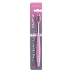 BIOMED Zobna ščetka Sensitive Pink Biomed Soft s himalajsko soljo 1 kos