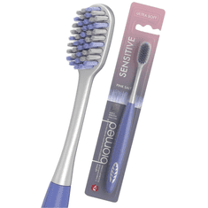BIOMED Zobna ščetka Sensitive Pink Biomed Soft s himalajsko soljo 1 kos