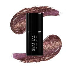 shumee Hibridni lak za nohte z delci Meta Rose #823 Semilac 7 ml