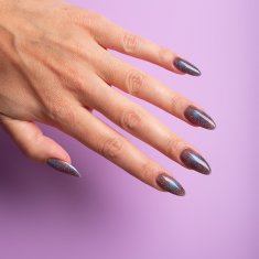 shumee Semilac Grey Holo #828 hibridni lak za nohte z delci 7 ml