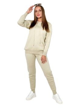 shumee Komplet puloverja: Pulover + Hlače, temno bež