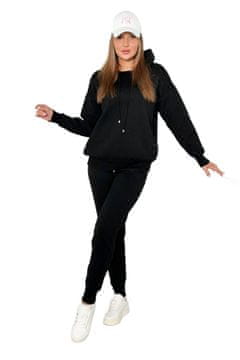 shumee Komplet puloverja: Pulover + Hlače, črn