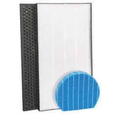 shumee Komplet filtrov za vodo, HEPA in ogljikov filter FZ-D60HFE, FZ-D60DFE, FZ-A61MFR za čistilce zraka SHARP KC-D60EUW KCG60EUW FA20