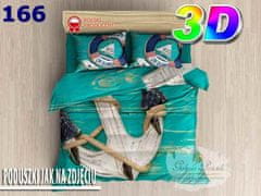 shumee 3D posteljnina iz bombažnega satena 160x200cm ANCHOR