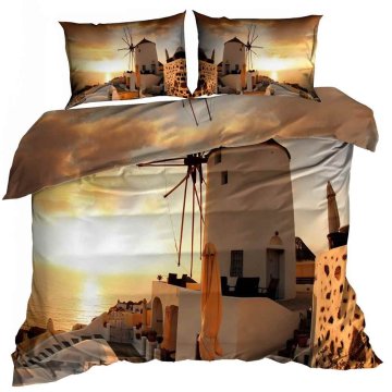 shumee 3D posteljnina iz bombažnega satena 160x200cm MŁYN