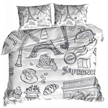 shumee Posteljnina iz 3D bombažnega satena 160x200cm PARIZ