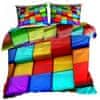3D bombažna satenasta posteljnina 160x200cm BARVIT GUMB