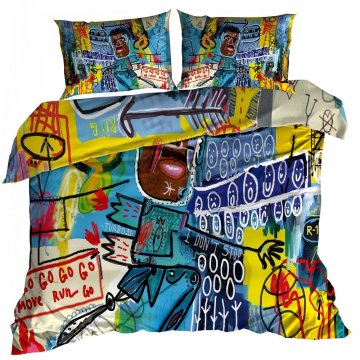 shumee 3D bombažna satenasta posteljnina 140x200cm RISBA