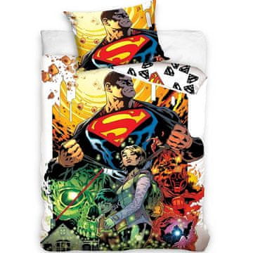 Carbotex Posteljnina z licenco 160x200cm SUPERMAN Liga prave