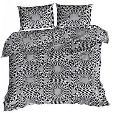 shumee 3D bombažna satenasta posteljnina 140x200cm HIPNOZA