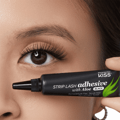 shumee Črno lepilo za umetne trepalnice z alojo Strip Lash Adhesive KISS 7 g tuba