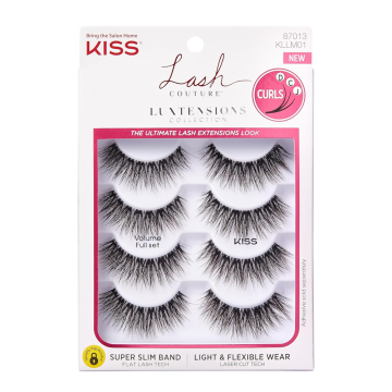 KISS Volumen Celoten komplet Večpak x4 Umetne trepalnice Kiss