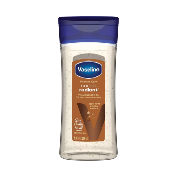 shumee Vlažilno olje za telo Vaseline Cocoa Radiant s kakavovim maslom 200 ml