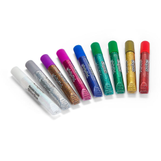 shumee Fiery Flecks Crayola pralno lepilo z bleščicami za umetniške projekte, 9 barv
