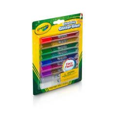 shumee Fiery Flecks Crayola pralno lepilo z bleščicami za umetniške projekte, 9 barv