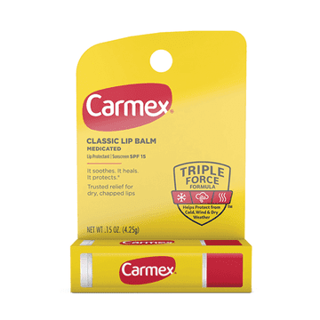 shumee Carmex Classic medicinski balzam za ustnice SPF 15 za razpokane ustnice 4,25 g