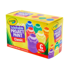 shumee Project Paint Crayola 6-barvne pralne barve za plakate za otroke