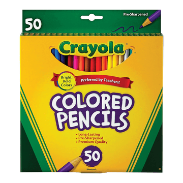 shumee Ošiljeni šolski svinčniki za otroke Crayola Pencils 50 barv