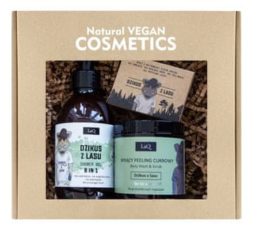 shumee Moški set LaQ DZIK piling gel in trdo milo