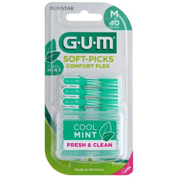 shumee GUM Soft-Picks Comfort Flex M medzobne ščetke z meto 40 kosov SUNSTAR