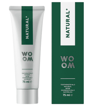shumee WOOM Natural+ antibakterijska zobna pasta 75 ml