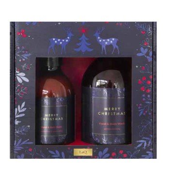 shumee LaQ božični kozmetični set, gel + losjon za telo