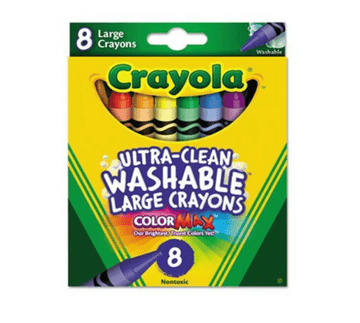 shumee Crayola Ultra-Clean Color Max pralne barvice za otroke 8 barv