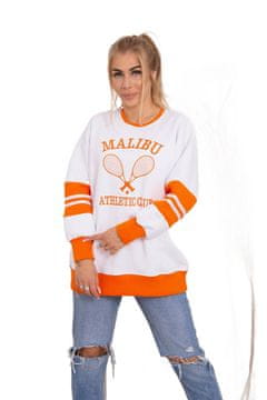 shumee Malibu izolirani pulover bela+oranžna