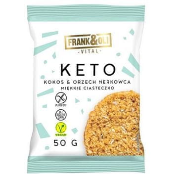 shumee KETO piškotek s kokosom in indijskimi oreščki Frank & Oli 50 g