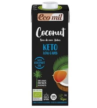 shumee Keto napitek z nizko vsebnostjo ogljikovih hidratov in glutenom, organski, 1l