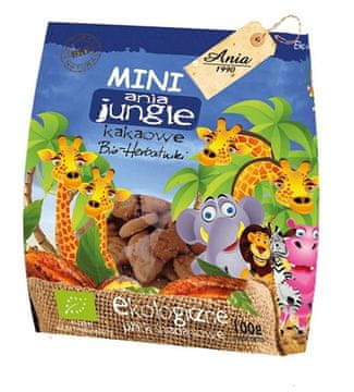shumee Mini Jungle ekološki kakavovi piškoti 100 g - Ania