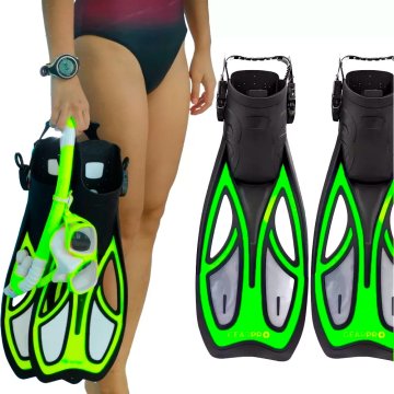 shumee Nastavljive plavuti s trakom za potapljanje, plavanje, snorklanje, velikost S