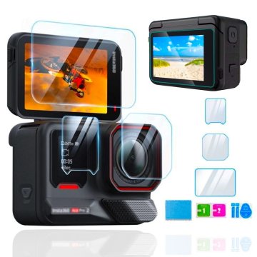 shumee Zaščitno steklo iz kaljenega stekla za nsta360 Ace Pro 2