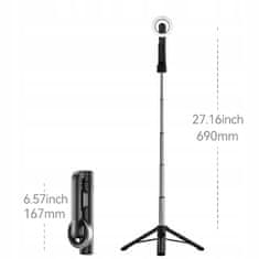 shumee Kjek Selfie stativ magnetni 69 cm Bluetooth Plot za pametni telefon