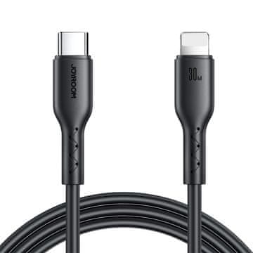 shumee Joyroom Flash-Charge Series SA26-CL3 USB-C / Lightning kabel 30W 1m - črn