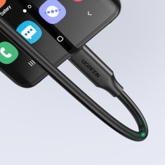 shumee Ugreen 10387 USB-C - USB-C PD QC kabel 4K 60Hz 100W 5A 10Gb/s 1m - črn