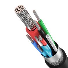 shumee Ugreen 10387 USB-C - USB-C PD QC kabel 4K 60Hz 100W 5A 10Gb/s 1m - črn