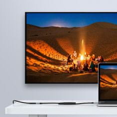 shumee Ugreen US372 30205 USB-C - USB-C PD QC kabel 100W 5A 10Gbps 1m - siv