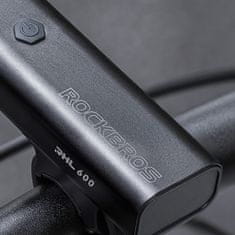 shumee Rockbros RHL600 sprednja luč za kolo 2600mAh 600lm IPX6 - črna