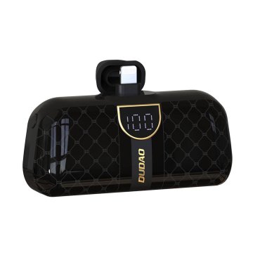 shumee Dudao K20SL 5000mAh mini power bank z Lightning / USB-C konektorji - črn