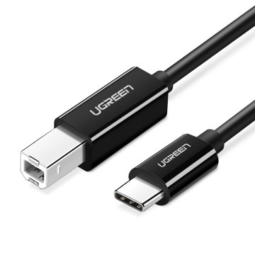 shumee Ugreen US241 USB-C 2.0 - USB-B kabel 1 m - črn