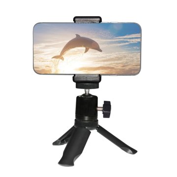 shumee Telefon stojalo za fotografije s kroglično glavo - črno