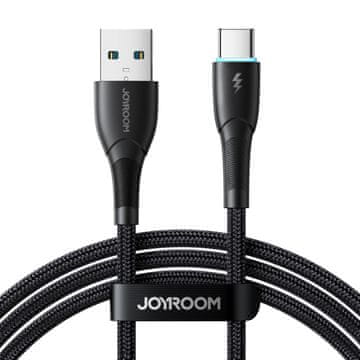 shumee Joyroom Starry Series SA32-AC3 3A USB-A / USB-C kabel 1m - črn