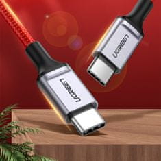 shumee Ugreen US294 USB-C - USB-C 3A 480Mb/s 1m kabel - rdeč
