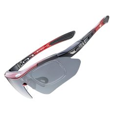 shumee Rockbros 10141 Photochromic UV400 kolesarska očala - rdeča