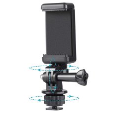 shumee Držalo za telefon/športno kamero z adapterjem - črno