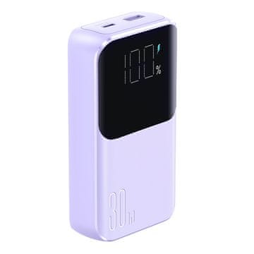 shumee Joyroom JR-PBC07 20000mAh 30W Mini Power Bank z USB-C in Lightning kabli - vijolična