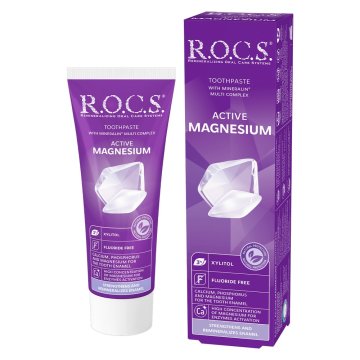 R.O.C.S. ROCS zobna pasta za remineralizacijo z aktivnim magnezijem brez fluorida 75 ml